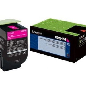 Tóner Lexmark 80C8HM0 (808HM) Magenta 3,000pag