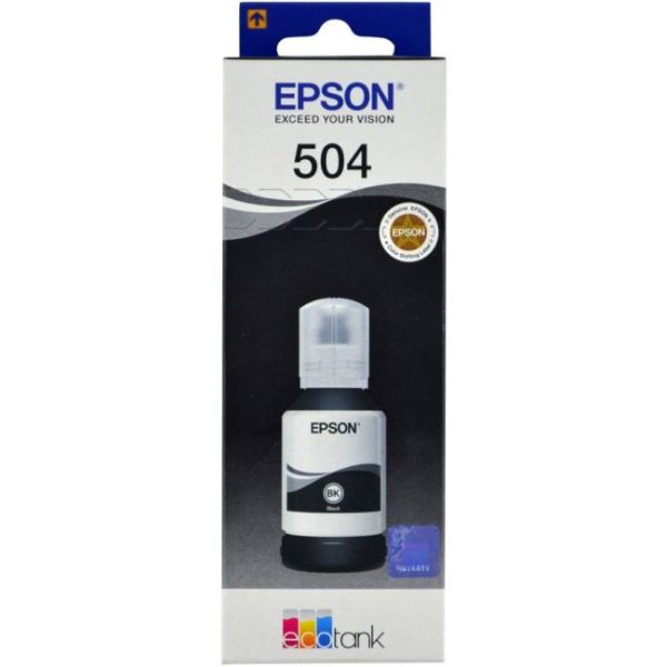 Tinta Epson 504 Negro (T504120) 127ml 7,500pag.