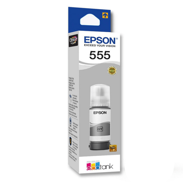Tinta Epson 555 Gris (T555520) 70ml Epson EcoTank L8160 / L8180
