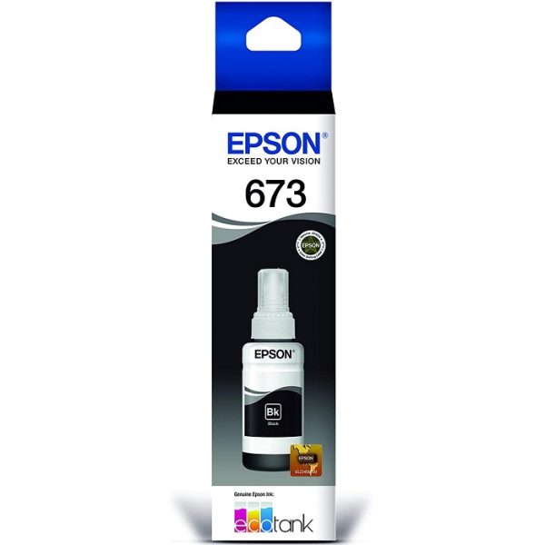 Tinta Epson 673 Negro (T673120) 70ml EcoTank 1,500pag.