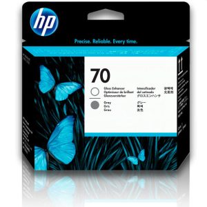 Cabezal HP 70 (C9410A) Gloss Enhancer & Gray 1,000 paginas