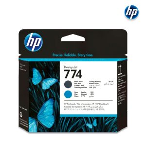 Cabezal HP 774 P2W01A Matte Black _ Cyan