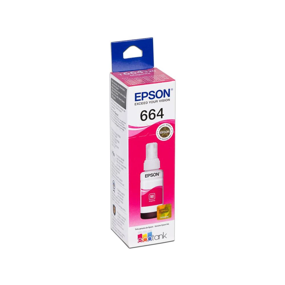 Tinta Epson T664 Magenta (T664320) 70ml Tinta Epson T664 Magenta (T664320) 70ml