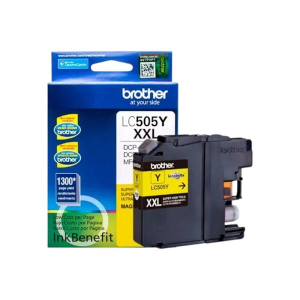 Tinta Brother LC-505Y Yellow 1,200 paginas MFC-J4310DW/ MFC-J4610DW
