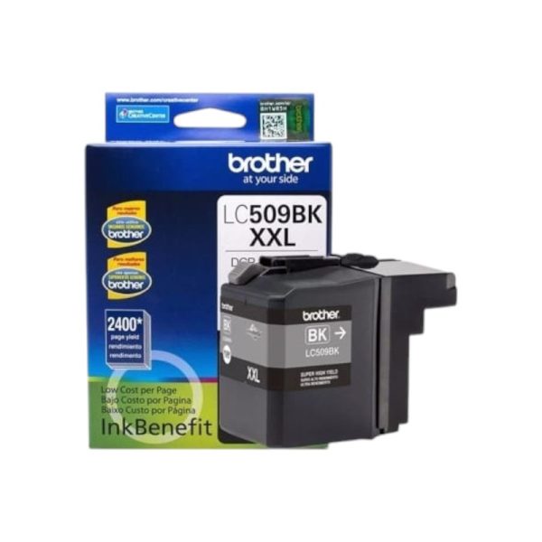 Tinta Brother LC-509BK Negro 2,400 paginas