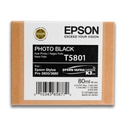 Tinta Epson T580100 Negro 80ML