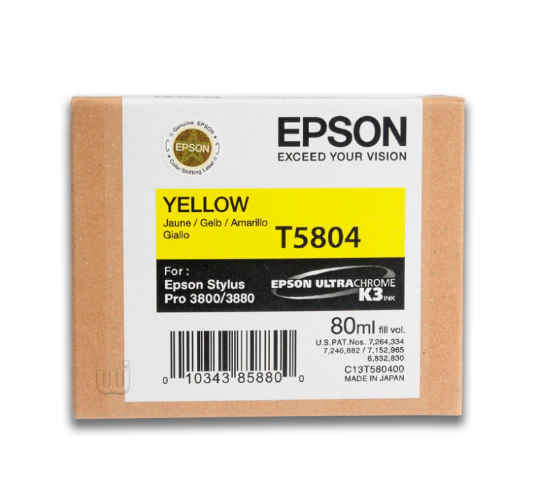 EPSON T580400 YELLOW INK CART