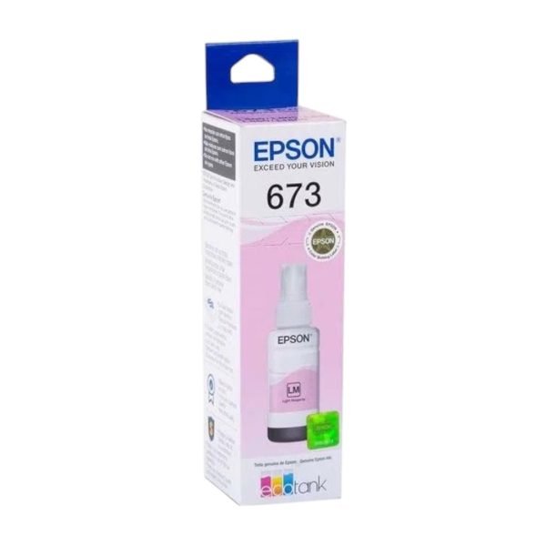 Tinta Epson 673 Light Magenta (T673620) 70ml EcoTank  1,500pag.