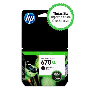Tinta Hp CZ117AL (670XL) Negro 550Pag.