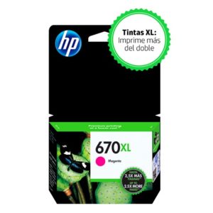Tinta Hp CZ119AL (670XL) Magenta 750Pag.