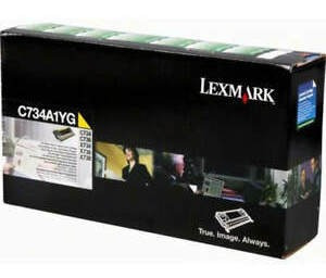 Tóner Lexmark C734A1YG Yellow 6,000pag